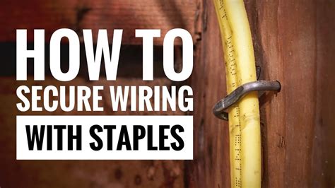 how close to box do you staple electrical wire|how to fix electrical staples.